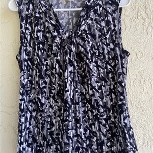 Monochrome Abstract Women's Blouse